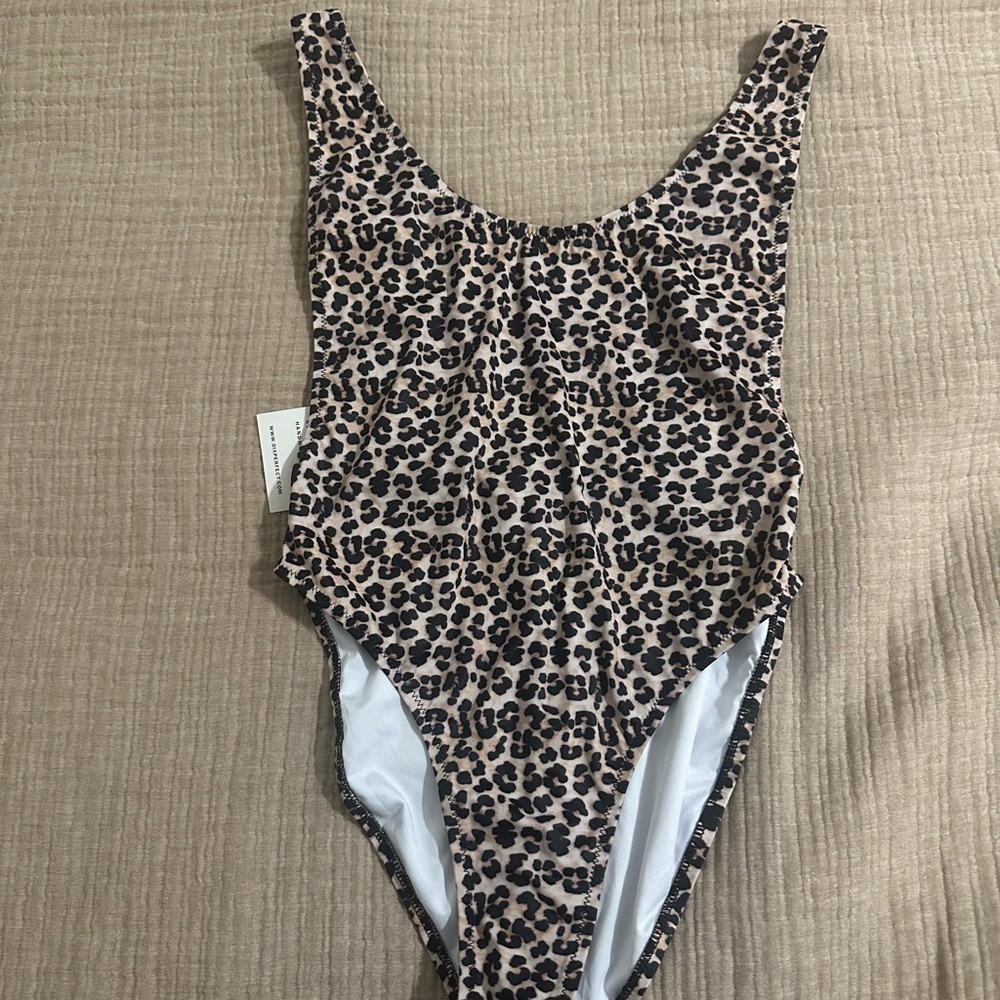Leopard Print Women Swim One Piece